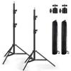Photography Light Stand, 110"/9.2ft/280cm Portable Reverse Folding Tripod with Travel Bag Aluminum Heavy Duty for Camera,Video,Softboxes,Umbrell,Wedding Outdoor Video Shooting 2 Pack view 1