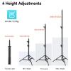 Photography Light Stand, 110"/9.2ft/280cm Portable Reverse Folding Tripod with Travel Bag Aluminum Heavy Duty for Camera,Video,Softboxes,Umbrell,Wedding Outdoor Video Shooting 2 Pack view 2