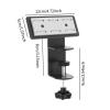 BaotyJie Desk Mount Clamp for Power Strip Clamp on Power Strip Holder Space Saving Easy to Install Convenient for Desk Edge for Office, Black view 3