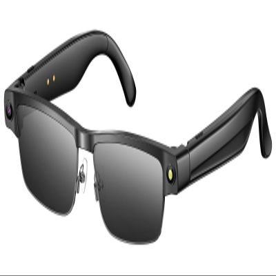 AI Smart Glasses with 8MP HD Camera Recording Voice Assistant Real-Time AI Translation Open-Ear Audio Music Noise Canceling Mic Object Recognition Bluetooth Glasses for Men Women