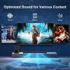 Assistrust Sound Bar with Subwoofer, 110W Sound Bar for Smart TV, with Deep Bass & Volume Boost & 3 Equalizer Modes, Bluetooth/ARC/Opt/AUX Connect, Detachable Soundbar for TV/PC/Gaming/Projectors view 3
