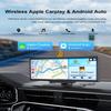10.26" CarPlay Screen for Car, Wireless Apple CarPlay& Android Auto Screen, Portable Car Stereo with Bluetooth, GPS Navigation, Airplay & Android Cast, Voice Control, Fit for All Vehicles view 2