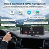 10.26" CarPlay Screen for Car, Wireless Apple CarPlay& Android Auto Screen, Portable Car Stereo with Bluetooth, GPS Navigation, Airplay & Android Cast, Voice Control, Fit for All Vehicles view 4