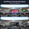 60Hz IPS Motorcycle Carplay Screen with 2K Dash Cam Front and Rear, Apple Carplay and Android Auto Display for Moto, 6" IP68 Waterproof GPS Navigation System Support Bluetooth, Siri, Google Assistant view 4
