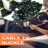 1000pc Nylon Universal Cable Tie Buckle, Heavy Duty Self-Locking Nylon Zip Ties Holder,Multipurpose Plastic Cable Ties Tool view 3