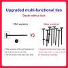 1000pc Nylon Universal Cable Tie Buckle, Heavy Duty Self-Locking Nylon Zip Ties Holder,Multipurpose Plastic Cable Ties Tool view 4