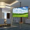 360 Degree TV Floor Stand - TV Ceiling Mount Adjustable Bracket, Partition Wall Rotating Rack Rotating TV Cabinet Rotating Base, Up To 110 Lbs, Fits 37-75inch LED Screen Display,205cm view 2
