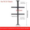 360 Degree TV Floor Stand - TV Ceiling Mount Adjustable Bracket, Partition Wall Rotating Rack Rotating TV Cabinet Rotating Base, Up To 110 Lbs, Fits 37-75inch LED Screen Display,205cm view 3