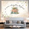 10X10ft Bridal Shower Backdrop Book Themed A New Chapter is About to Begin Photography Background Bridal Shower Backdrop Next Chapter Cake Wedding Party Decoration Photo Studio Props view 2