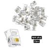 Alrhso RJ11 Connectors 25 Pack Telephone Modular 6P4C Plug, RJ11 6P4C Female to Female Crimp End Cord Connector for Landline Phone and Fax view 2