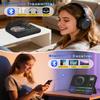 Portable CD Player Bluetooth Built-in Speakers, Desktop Boombox CD Player with Bluetooth Portable CD Players for Home with Speakers FM Radio & RGB Light, LED Screen Support USB/AUX Headphone Jack view 2