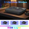 Portable CD Player Bluetooth Built-in Speakers, Desktop Boombox CD Player with Bluetooth Portable CD Players for Home with Speakers FM Radio & RGB Light, LED Screen Support USB/AUX Headphone Jack view 4