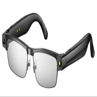 AI Smart Glasses with 8MP HD Camera Recording Voice Assistant Real-Time AI Translation Open-Ear Audio Music Noise Canceling Mic Object Recognition Bluetooth Glasses for Men Women