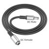 MHADBKH 5.5x2.1mm to 5.5x2.1mm Power Splitter Cable Leads Female to Male for CCTV, Security Cameras, Monitor, LED Signs view 4
