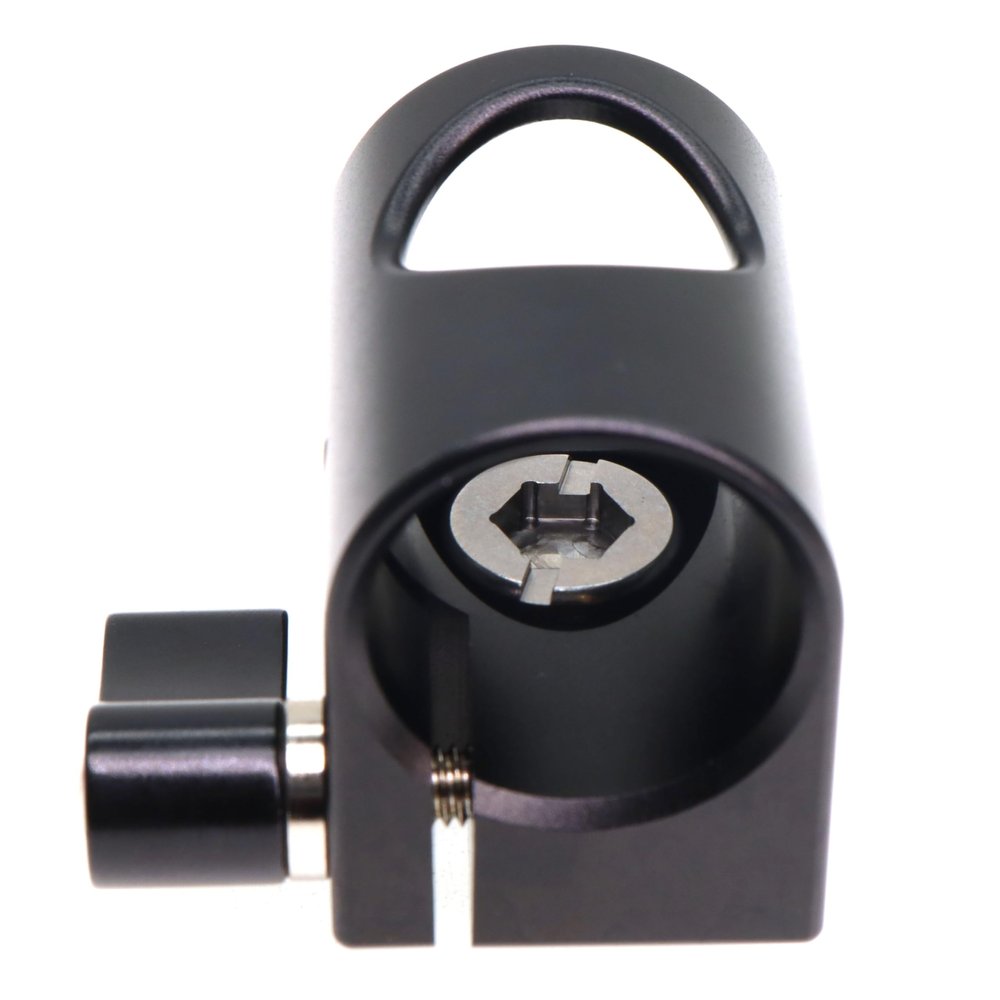 19mm Rod Clamp Mounting Bracket with 3/8"-16 Thread for Sony ARRI RED Camera, Black Rod Holder