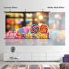 60" 72" 84" Wall-Mounted Projection Screen, 16:9 Pull Down 3D 4K HD Movie Screen, Wrinkle-Free for Backyard Movie Night(72"(16:9)) view 4