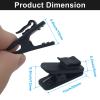 BokWin 32 Pack Headphone ClipHeadset Wire ClipsCable Clothing Clips (Shirt Clips) for Fixing Earphone/Microphone Cord, 1 Inch Black Plastic to Organize Wires view 2