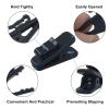 BokWin 32 Pack Headphone ClipHeadset Wire ClipsCable Clothing Clips (Shirt Clips) for Fixing Earphone/Microphone Cord, 1 Inch Black Plastic to Organize Wires view 3