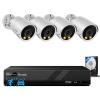 PANOOB Security Camera System PoE, 4X 4MP Wired Bullet IP Cameras Outdoor Built-in Microphone, AI Human Vehicle Detection, 5MP 8CH NVR with 2TB HDD, Smart Color Night Vision, PB38F0408-4MD view 1