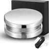 26.8 Ounce/ 760 Gram Record Weight Stabilizer Turntable Clamp Heavy Weight High Mass Steel Lp Disc Vinyl Record Player Accessory with Brush Gift Box for Vibration Damping Christmas Favor Gifts(Silver) view 1