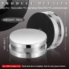 26.8 Ounce/ 760 Gram Record Weight Stabilizer Turntable Clamp Heavy Weight High Mass Steel Lp Disc Vinyl Record Player Accessory with Brush Gift Box for Vibration Damping Christmas Favor Gifts(Silver) view 2