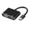 2 in 1 USB 3.0 to HDMI-Compatible VGA Adapter 4K HDMI & VGA Splitter Hub for Computer Desktop PC Projector view 1