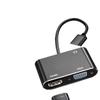 2 in 1 USB 3.0 to HDMI-Compatible VGA Adapter 4K HDMI & VGA Splitter Hub for Computer Desktop PC Projector view 2