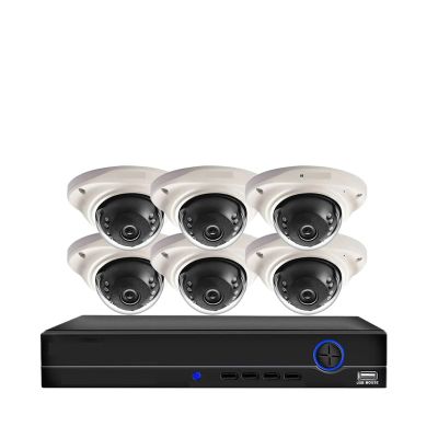 H.265 8CH 4K POE NVR Kit 8MP CCTV Indoor Home Security System Outdoor Waterproof Dome IP Camera Video Surveillance Kit 4CH(None,4K 8CH NVR 6PCS CAM_AU Plug)