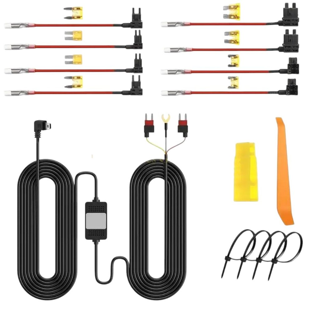 ALRIWMINSI 462B Universal Hardwire Compatibility with Various Dashcam Wiring Power Cord
