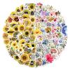 100Pcs Beautiful Flowers Stickers Pack - Waterproof Stickers for Gifts,Scrapbooking,Laptop,Water Bottles,Skateboards,Mobile Phone SPJHSL view 1