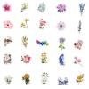 100Pcs Beautiful Flowers Stickers Pack - Waterproof Stickers for Gifts,Scrapbooking,Laptop,Water Bottles,Skateboards,Mobile Phone SPJHSL view 4