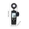 UV Meter, Digital Mini Lux Meter LCD Display Handheld Illuminometer 0-200000 Lux Luminometer High Accuracy Lux/FC Measure Tester view 3