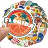 100PCS Florida Stickers,Cool Travel Stickers,Waterproof Vinyl Stickers for Water Bottles,Laptop,Luggage,Teens Adults,Keyboards,Backpacks,Skateboards,Luggage,Water Bottles,Scrapbooks view 4