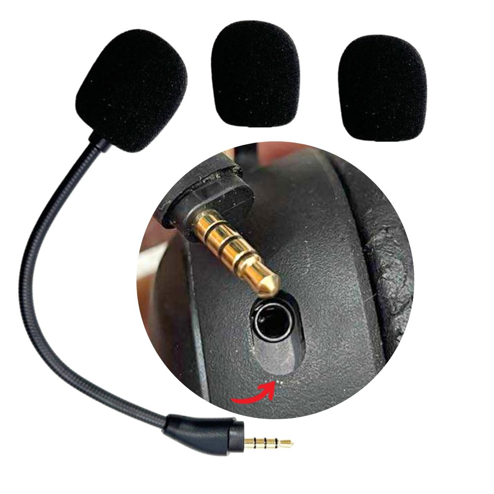 Hyperx Cloud 3 Mic Replacement, Wired/Wireless Gaming Headphone  Noise Cancelling Boom Microphone Gaming Consoles, PC, 3.5mm Jack (Not for Hyper X Cloud II and Other HyperX Headsets)