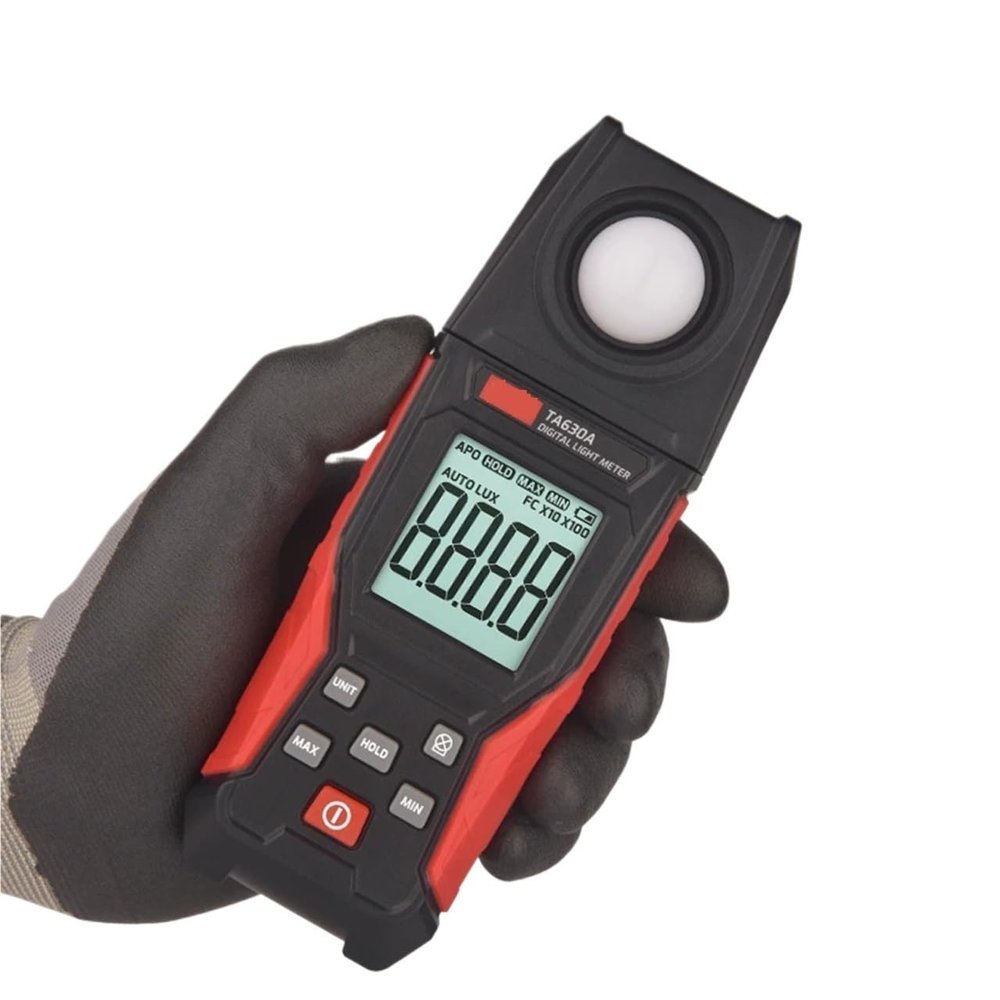 UV Meter, TA630 Luxometer Professional Lux Meter Handheld Light Meter High Accuracy Luxmeter Illuminometer Photometer(TA630A)