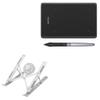 BoxWave Stand and Mount Compatible with Huion Inspiroy H420X - QuickSwitch Stand with Cooling Fan, Portable, Multi Angle Viewing Ventilator - Metallic Silver view 1