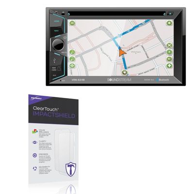 BoxWave Screen Protector Compatible With Soundstream VRN-624B - ClearTouch ImpactShield (2-Pack), Impenetrable Screen Protector Flexible Film