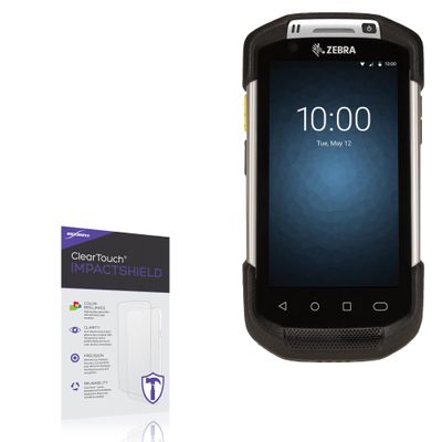 BoxWave Screen Protector Compatible With Zebra TC70x - ClearTouch ImpactShield (2-Pack), Impenetrable Screen Protector Flexible Film