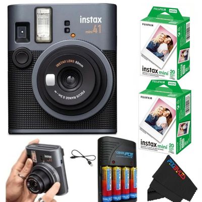 Fujifilm Instax Mini 41 Instant Film Camera... (Camera + 2 Twin Pick)
