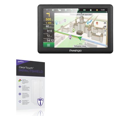 BoxWave Screen Protector Compatible With Prestigio GeoVision 5066 Navitel - ClearTouch ImpactShield (2-Pack), Impenetrable Screen Protector Flexible Film