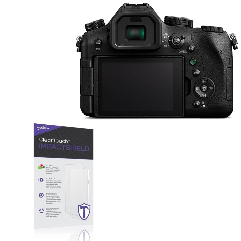 BoxWave Screen Protector Compatible with Panasonic Lumix FZ2500 - ClearTouch ImpactShield (2-Pack), Impenetrable Screen Protector Flexible Film