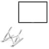 BoxWave Stand and Mount Compatible with Gaomon GB4 - Compact QuickSwitch Stand, Portable Multi Angle Viewing Foldable Riser - Metallic Silver view 1