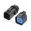 1 Set 7 Pin Automotive Electronic Cable Connector Shaft Wire Harness Housing Male Female Plug(1 Set,Male-01) view 2