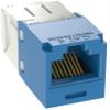 CJ688TGBU Pack of 24 Category 6 TX6 Plus Mini-Com UTP Jack Modules, Blue, TG Style, Toolless, RJ45 Ethernet High Performance Network Module, T568A/T568B Wiring view 3