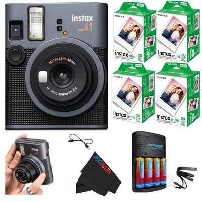 Fujifilm Instax Mini 41 Instant Film Camera... (Camera + 4 Twin Pick)