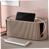 Cable Management Box, Dustproof Cable Organizer Box, Multifunctional Protective Cord Organizer for Home Office, Khaki Hider Cord view 3