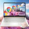 HP 14 Inch Chromebook with ChromeOS Flex | 8GB RAM| 128GB Storage (64GB eMMC+64GB Card) | Designed Purely for School and Work | Game App Not Allowed | Wi-Fi 5 || Pale Rose Gold | No Mouse view 1