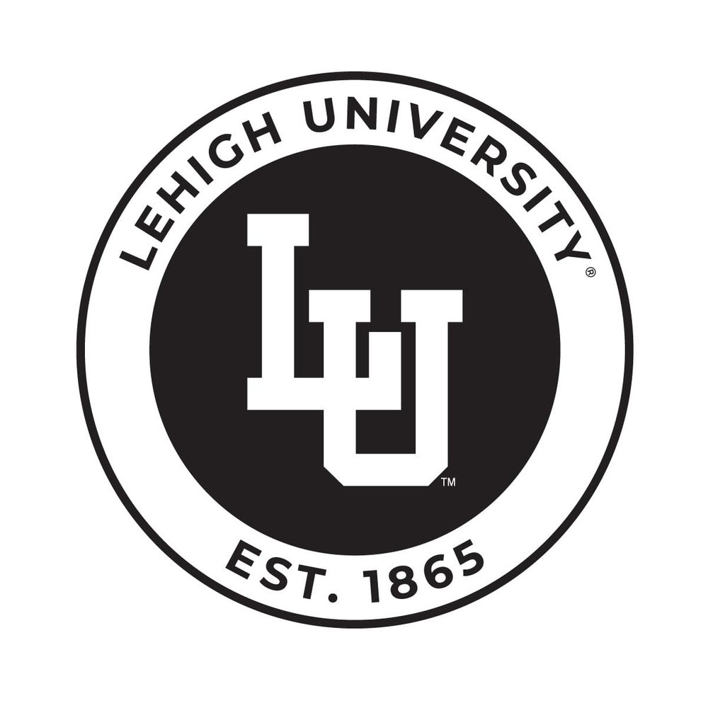 Lehigh University Mountain Hawks Officially Licensed Black Vinyl Decal Sticker White Backing 3-Inches