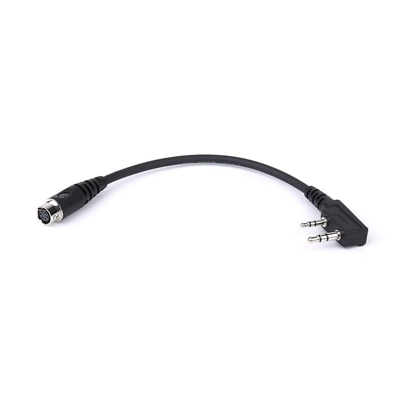 Arrowmax ACDK2-HR6F 6-Pin Quick Disconnect Hirose Adaptor Compatible with BaoFeng BTECH UV-5R UV-5RA UV-5RE UV-5R3 BF-F8HP UV-82HP Kenwood 2-PIN Radios NX-1200 NX-1300 NX-P1200 NX-P1300