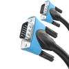 1080P VGA Cable 15 Pin Male to Male Black Braided High Premium Shielding HDTV VGA Cable with Ferrite Core1M 5M 10M 20m(12m) view 2